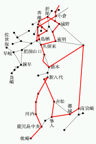 幹在同時利用可の場合の運賃計算キロ最長経路
